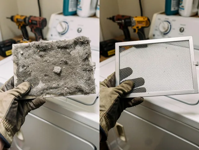 Professional lint trap cleaning by Chino Hills Dryer Vent Cleaning in Chino Hills