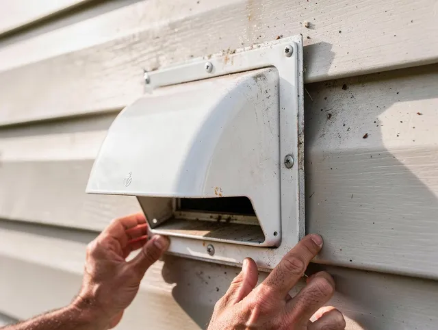 Chino Hills Dryer Vent Cleaning technician delivering thorough residential dryer vent cleaning service in Chino Hills